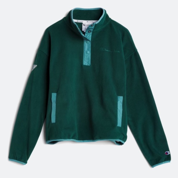 Champion Explorer Fleece Snap Pullover Top - Picture 1 of 5